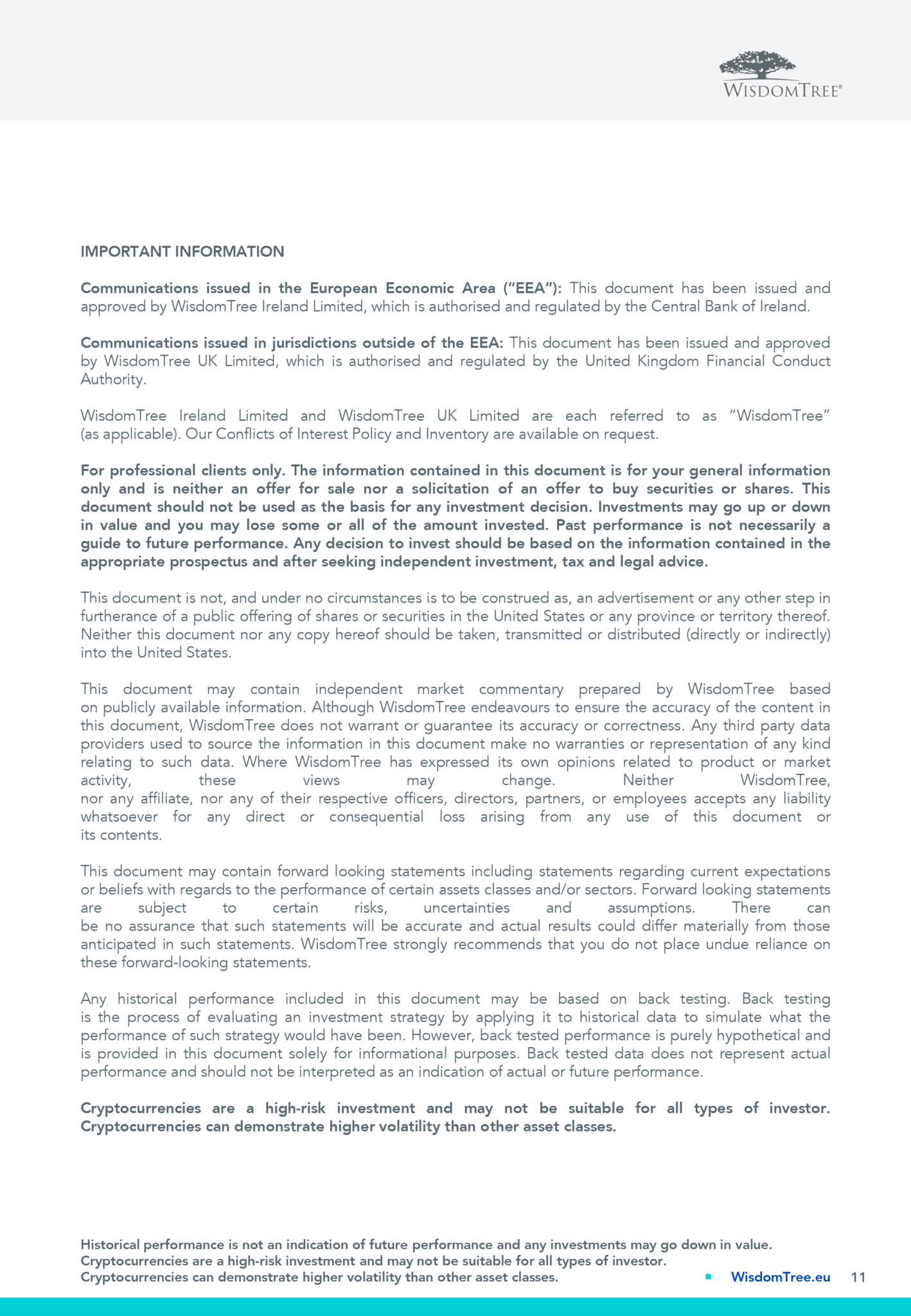 WisdomTree – BiWeekly “Digital asset” Overview – 07 mag 2021 « LMF ...