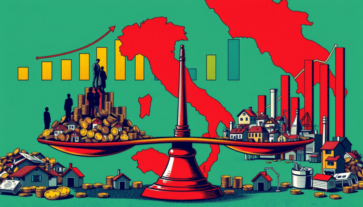 Italia, ricchezza familiare a 11.333 miliardi: metà al 5% più ricco