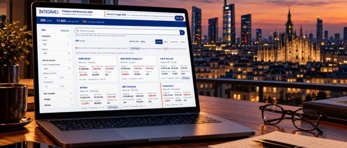 La web app del Calepino dell'Azionista EGM 2026 di Integrae SIM su un laptop
