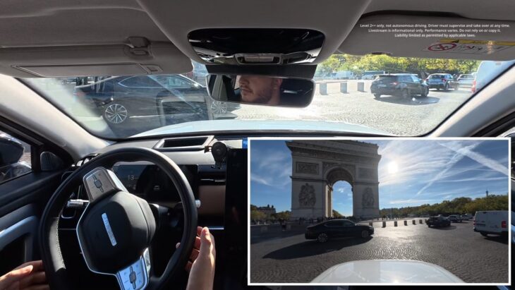 JAECOO 7, il prototipo percorre 11,38 km a Parigi in guida assistita