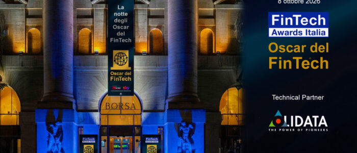 FinTech Awards Italia - Oscar del FinTech, 6ª edizione, 8 ottobre 2026: Olidata Technical Partner