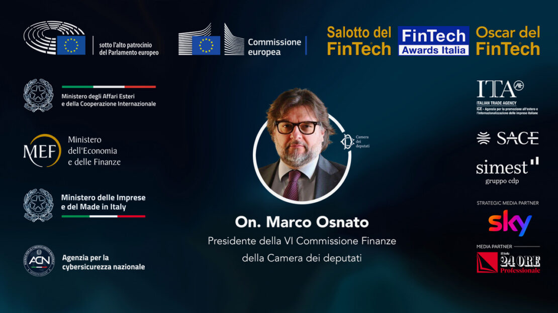 On. Marco Osnato, relatore del Salotto del FinTech 2026