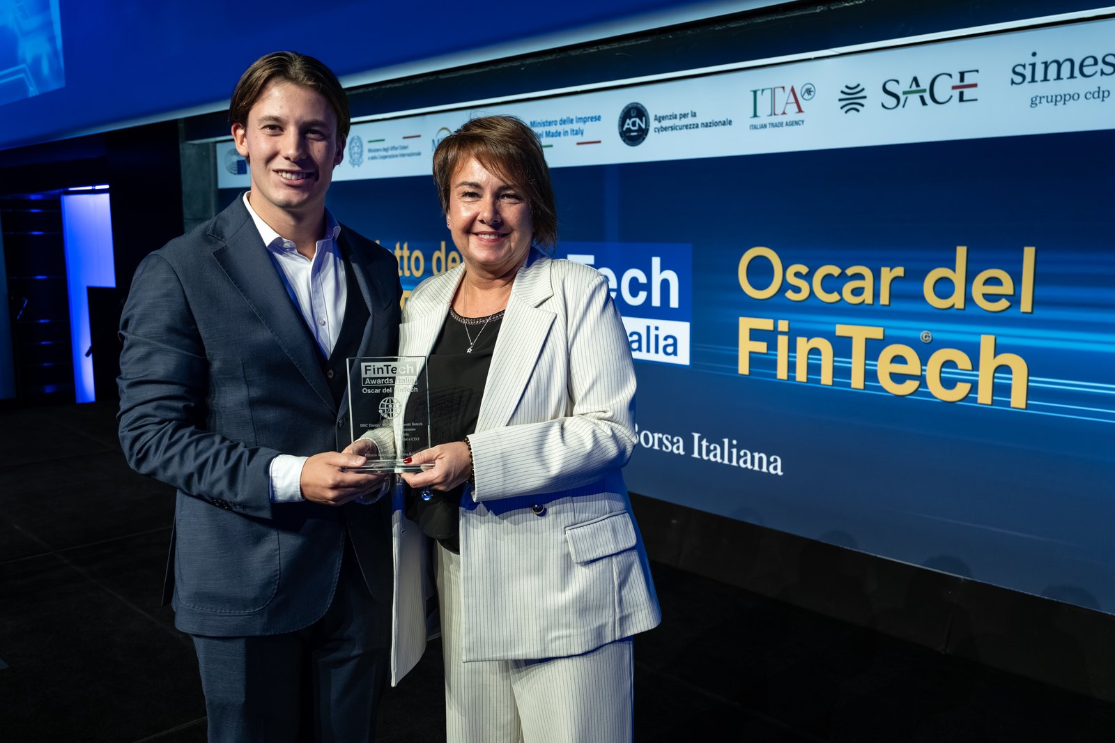 Una delle premiazioni degli Oscar del FinTech 2026